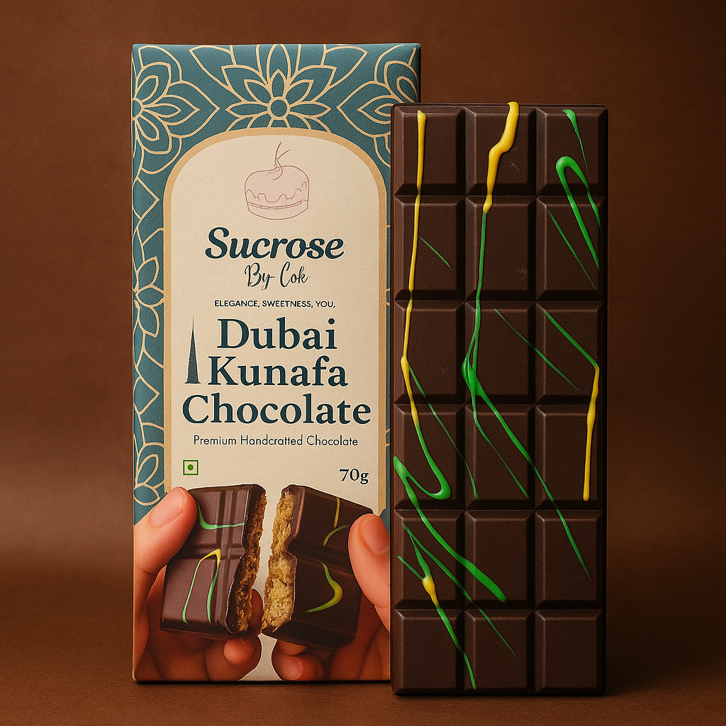 Dubai Kunafa premium handcrafted Chocolate